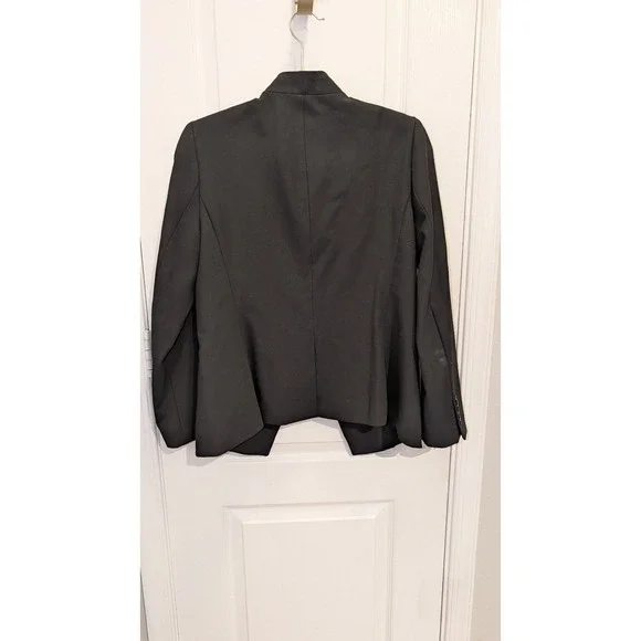 Ann Taylor Petite Cutaway Blazer Size 10P Black - Picture 4 of 6